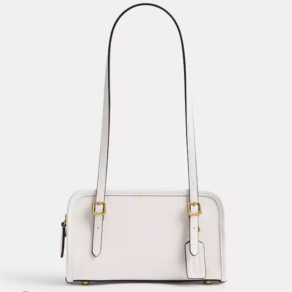 Coach Brass/Chalk Swing Zip Bag 20